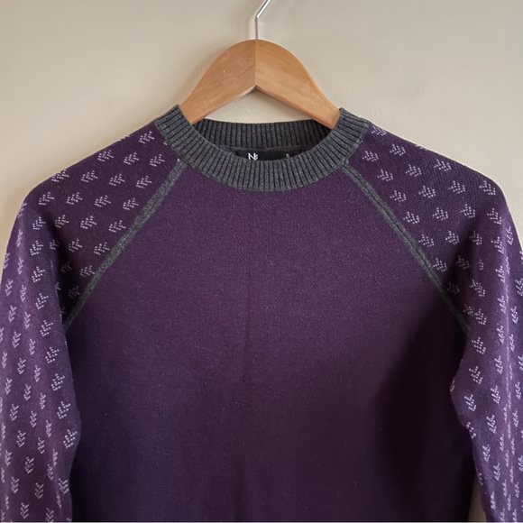 NEVE Ellie Wool Blend Purple Acai Crewneck Sweater Sz Small - Picture 3 of 8